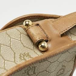 Dior Tan/Beige Diorissimo Coated Canvas Flap Shoulder Bag