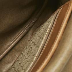 Dior Tan/Beige Diorissimo Coated Canvas Flap Shoulder Bag