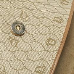 Dior Tan/Beige Diorissimo Coated Canvas Flap Shoulder Bag