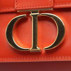 Dior Orange Micro Smooth Calfskin 30 Montaigne Flap