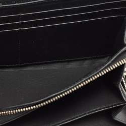 Pre Owned Dior Black Cannage Patent Leather Lady Dior Wallet On Chain
