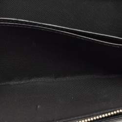 Pre Owned Dior Black Cannage Patent Leather Lady Dior Wallet On Chain