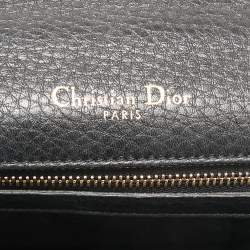Pre Owned Dior Black Leather Medium Diorama Flap Bag