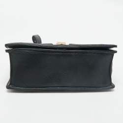 Pre Owned Dior Black Leather Medium Diorama Flap Bag