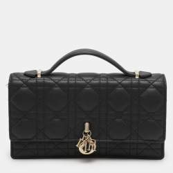 Dior Black Cannage Leather My Dior Pouch