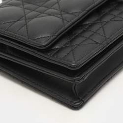 Dior Black Cannage Leather My Dior Pouch