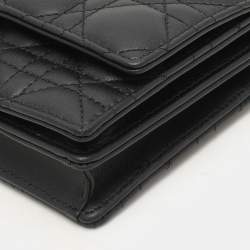 Dior Black Cannage Leather My Dior Pouch