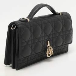 Dior Black Cannage Leather My Dior Pouch