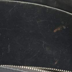 Pre Owned Dior Silver Microcannage Patent Leather Medium Diorama Shoulder Bag