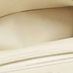 Dior Off White Cannage Stitched Leather Large Diorama Flap Shoulder Bag