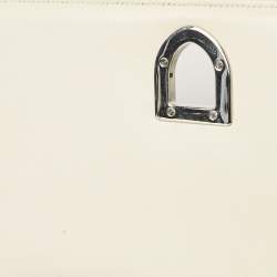 Dior Off White Cannage Stitched Leather Large Diorama Flap Shoulder Bag