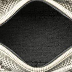 Dior Grey Medium Canvas Houndstooth Lady Dior