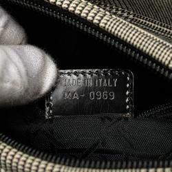Dior Grey Medium Canvas Houndstooth Lady Dior