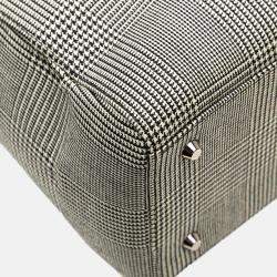 Dior Grey Medium Canvas Houndstooth Lady Dior