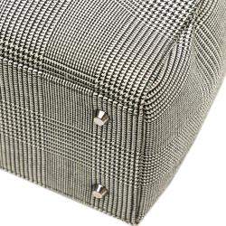 Dior Grey Medium Canvas Houndstooth Lady Dior