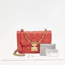 Dior Red Cannage Leather Medium DiorAddict Shoulder Bag