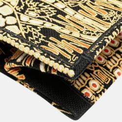 Dior Yellow Large Canvas Embroidered Dior Animals Giraffe Book Tote