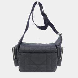 Christian Dior Black Leather Quilted Handbag