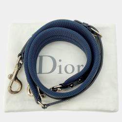 Dior White/Navy Leather Rubber Small Vibe Bowling Bag 
