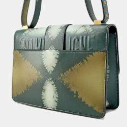  Dior Green Leather 30 Montaigne Shoulder Bag