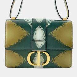 Dior Green Leather 30 Montaigne Shoulder Bag