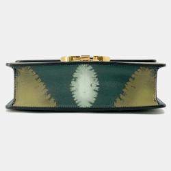  Dior Green Leather 30 Montaigne Shoulder Bag