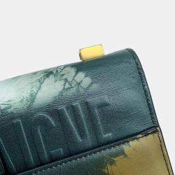  Dior Green Leather 30 Montaigne Shoulder Bag