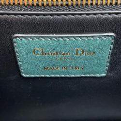  Dior Green Leather 30 Montaigne Shoulder Bag