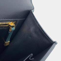  Dior Green Leather 30 Montaigne Shoulder Bag