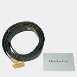  Dior Green Leather 30 Montaigne Shoulder Bag