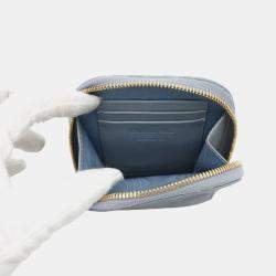 Dior Cloud Blue Lambskin Cannage Lady Dior Phone Holder Shoulder Bag