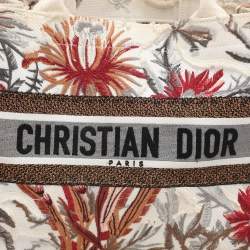 Dior Multicolor Toile De Jouy Tropicalia Embroidered Canvas Medium Book Tote