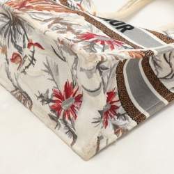 Dior Multicolor Toile De Jouy Tropicalia Embroidered Canvas Medium Book Tote