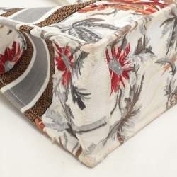 Dior Multicolor Toile De Jouy Tropicalia Embroidered Canvas Medium Book Tote