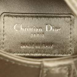 Pre Owned Dior Olive Satin Mini Saddle Bag