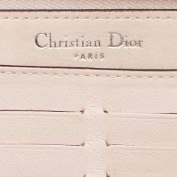 Dior Blue Leather Diorissimo Voyageur Zip Wallet