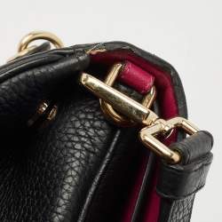 Dior Black Leather Medium Be Dior Flap Bag
