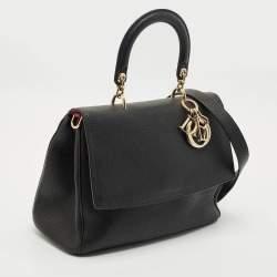 Dior Black Leather Medium Be Dior Flap Bag