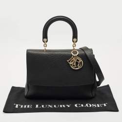 Dior Black Leather Medium Be Dior Flap Bag