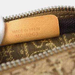 Dior Beige/Brown Canvas Trotter Mini Multi Pouch Bag