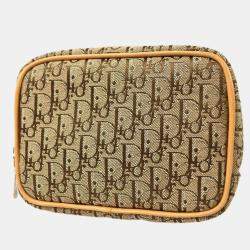 Dior Beige/Brown Canvas Trotter Mini Multi Pouch Bag