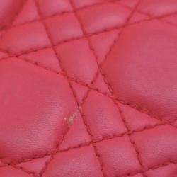 Dior Pink Large Lambskin Cannage Lady Dior