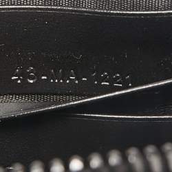 Pre Owned Dior Black Diamond Cannage Leather Lady Dior Call'in Dior Phone Holder Crossbody Bag