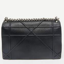 Dior Black Leather Medium Diorama Shoulder Bag