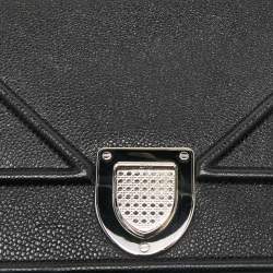 Dior Black Leather Medium Diorama Shoulder Bag