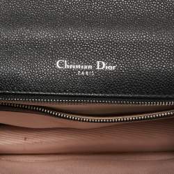 Dior Black Leather Medium Diorama Shoulder Bag