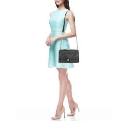 Dior Black Leather Medium Diorama Shoulder Bag