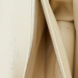 Dior Off White Cannage Stitched Leather Large Diorama Flap Shoulder Bag