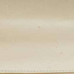 Dior Off White Cannage Stitched Leather Large Diorama Flap Shoulder Bag