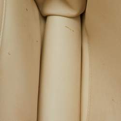 Dior Off White Cannage Stitched Leather Large Diorama Flap Shoulder Bag